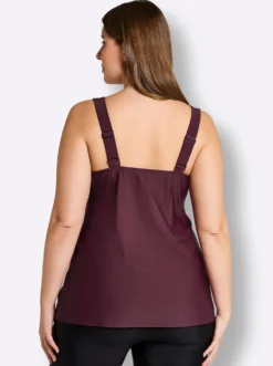 Tankini-Oberteil mit Karree-Ausschnitt