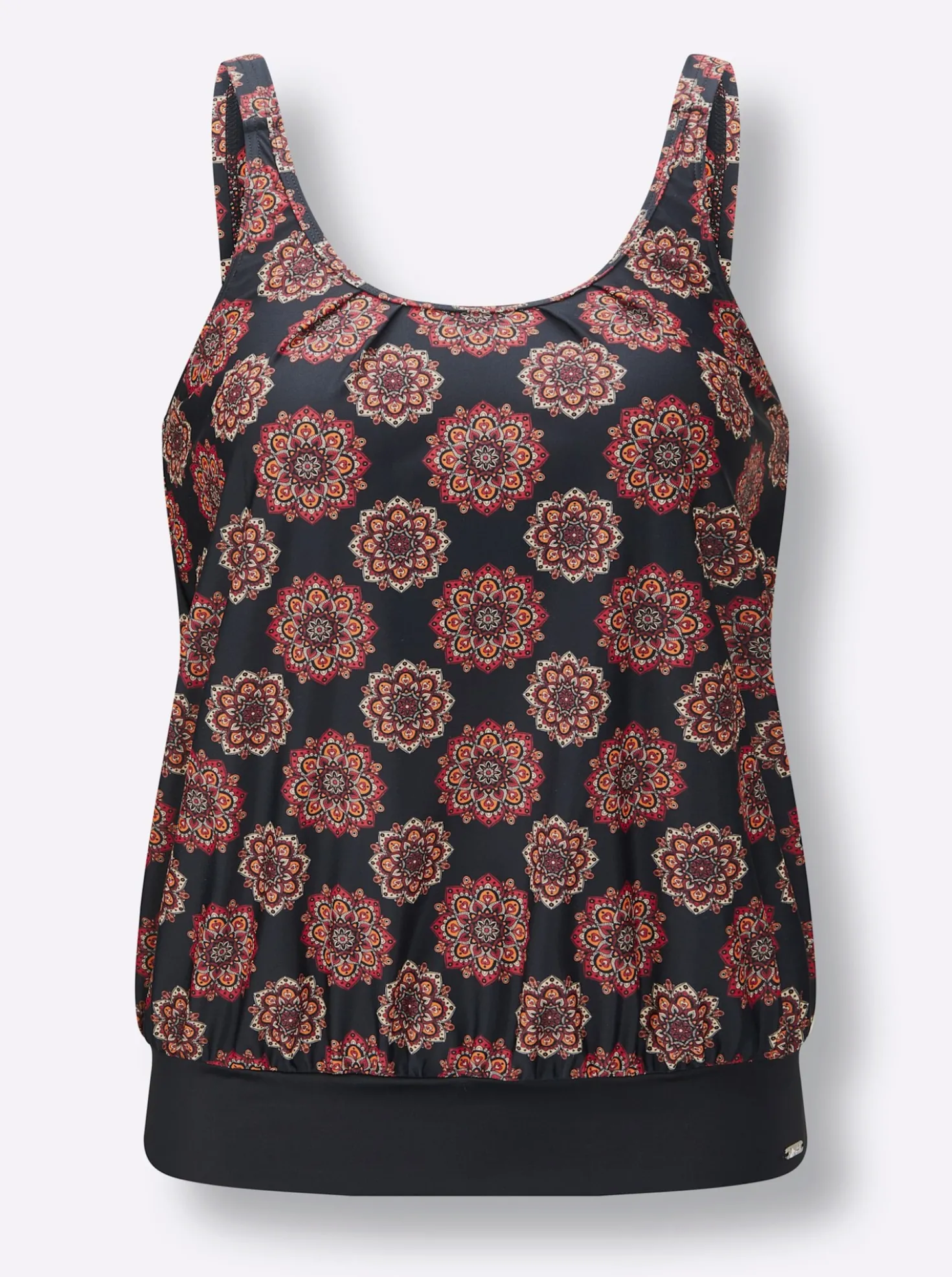 Tankini-Oberteil mit Mandala-Motiven