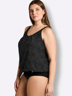 Tankini-Oberteil mit Pünktchen