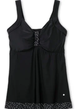 Tankini-Oberteil mit Pünktchenprint