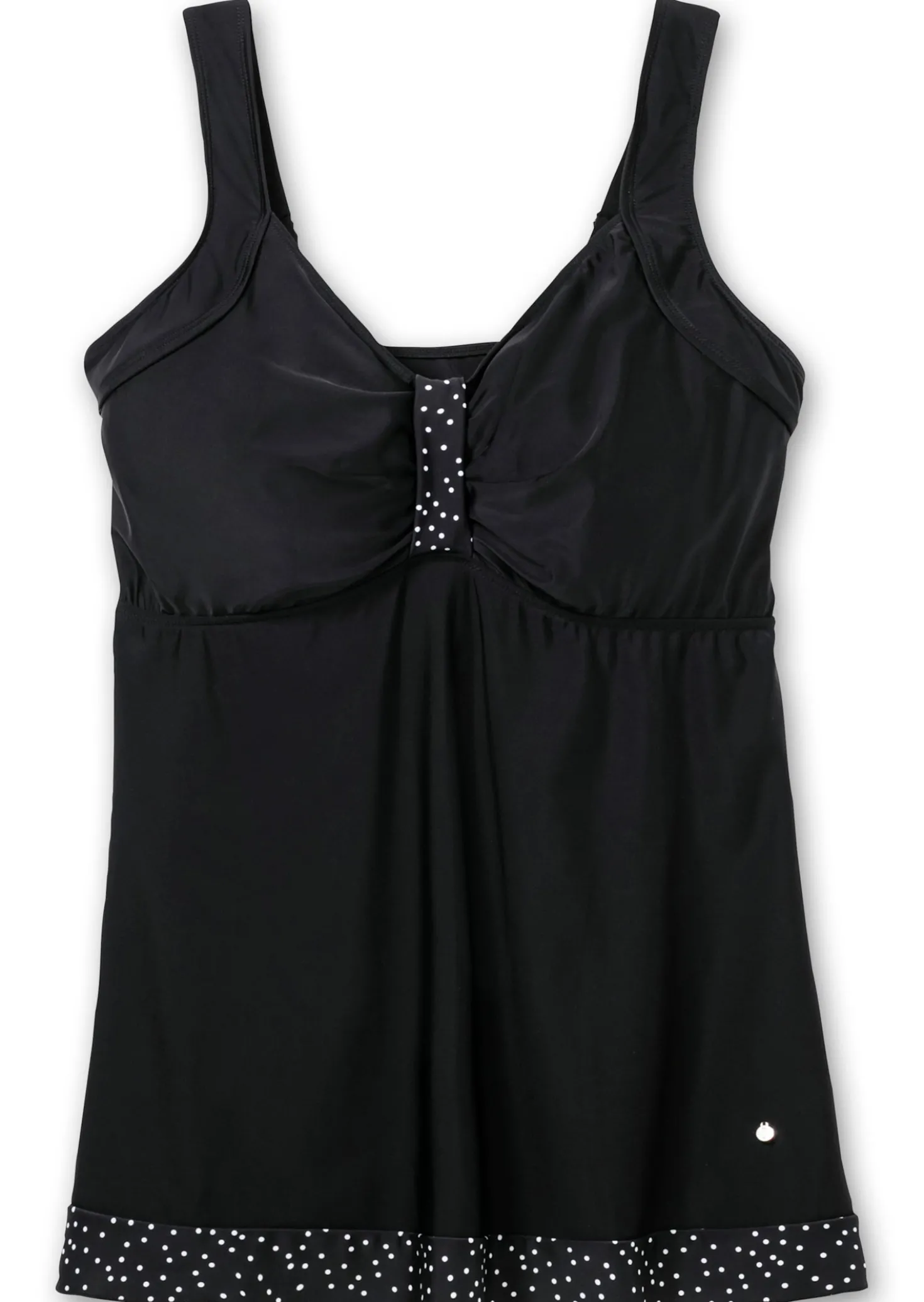 Tankini-Oberteil mit Pünktchenprint