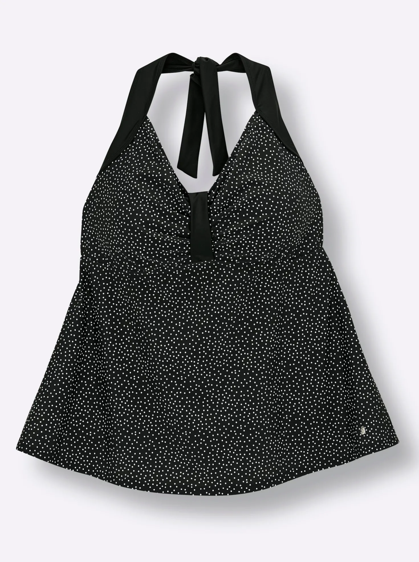Tankini-Oberteil mit Pünktchenprint