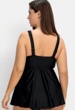 Tankini-Oberteil mit Raffung im Brustbereich