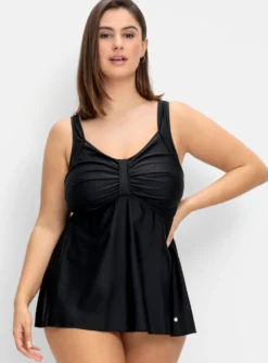 Tankini-Oberteil mit Raffung im Brustbereich