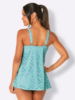 Tankini-Oberteil mit Spitze