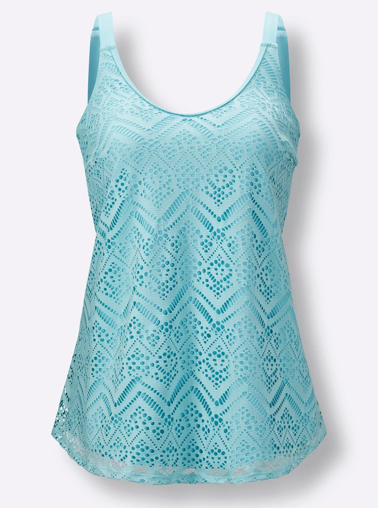 Tankini-Oberteil mit Spitze