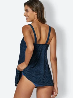 Tankini-Oberteil mit Spitze