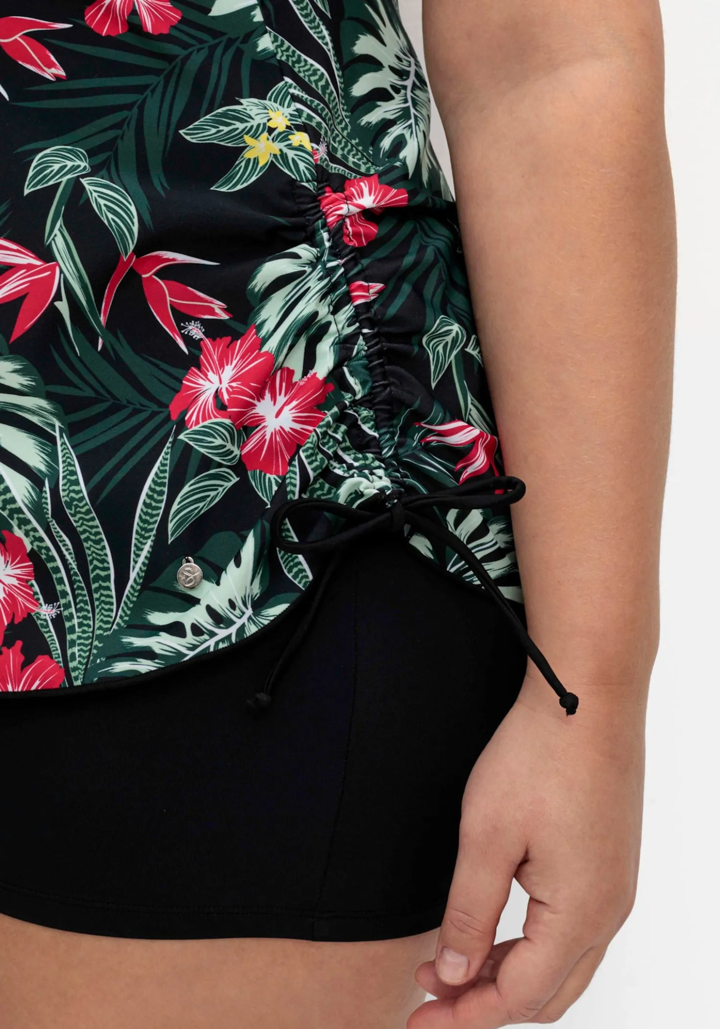 Tankini-Oberteil mit Tropical-Print