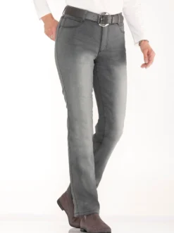 Thermojeans mit kariertem Futter