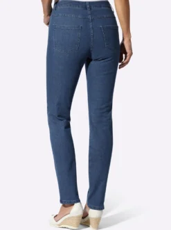 Trachtenjeans mit Edelweiß-Stickerei