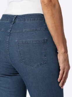 Trachtenjeans mit Edelweiß-Stickerei