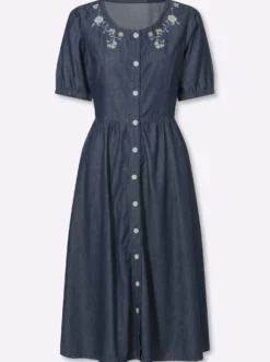 Trachtenkleid mit floraler Stickerei