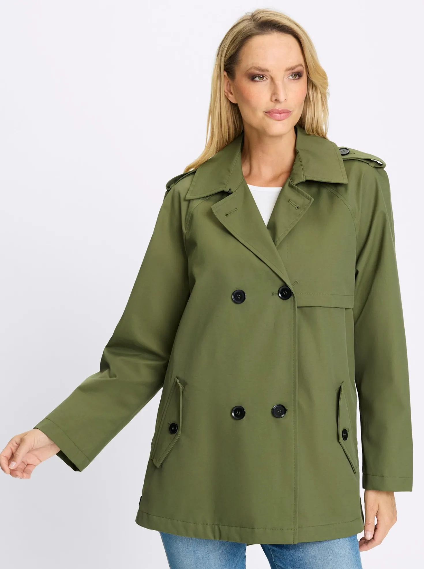 Trenchcoat leicht glänzend