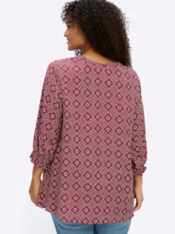 Tunika mit Ornamentprint