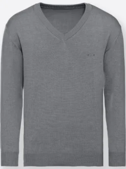 V-Ausschnitt-Pullover