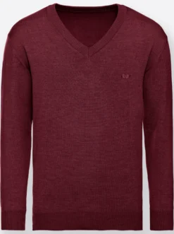 V-Ausschnitt-Pullover