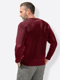 V-Ausschnitt-Pullover