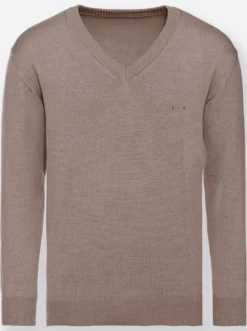 V-Ausschnitt-Pullover