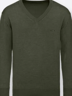 V-Ausschnitt-Pullover