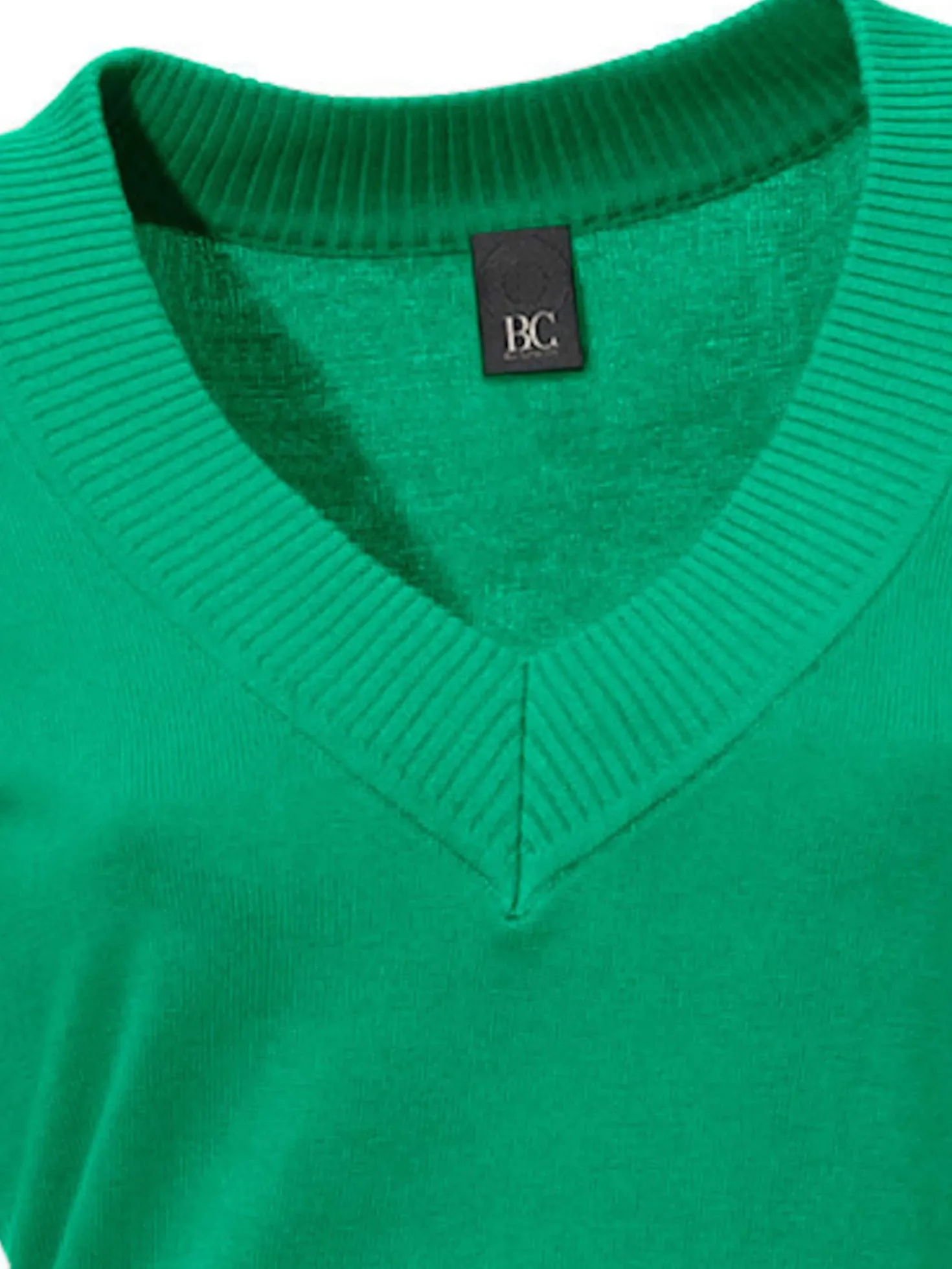 V-Ausschnitt-Pullover aus reiner Baumwolle
