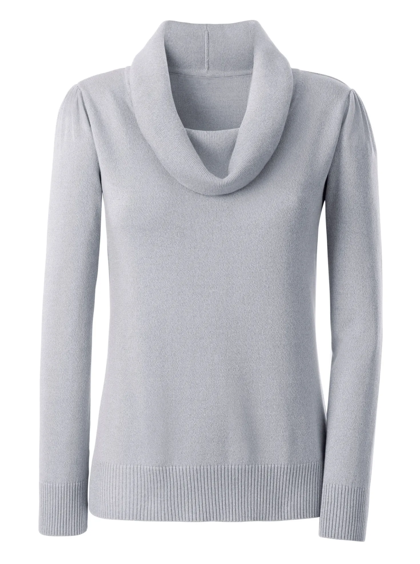 Wasserfallpullover im Baumwoll-Viskose-Mix