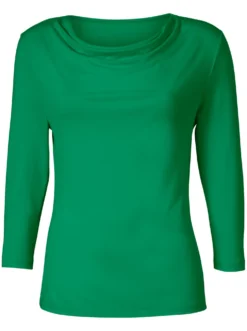 Wasserfallshirt mit 3/4-langen Ärmeln