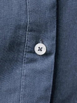 Webkleid mit Blüten-Stickerei