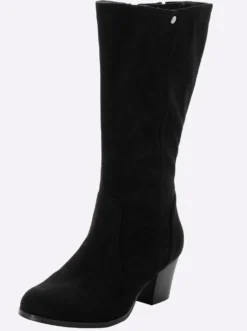 Weitschaftstiefel mit Absatz