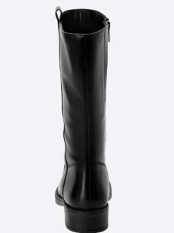 Weitschaftstiefel mit Zierlaschen