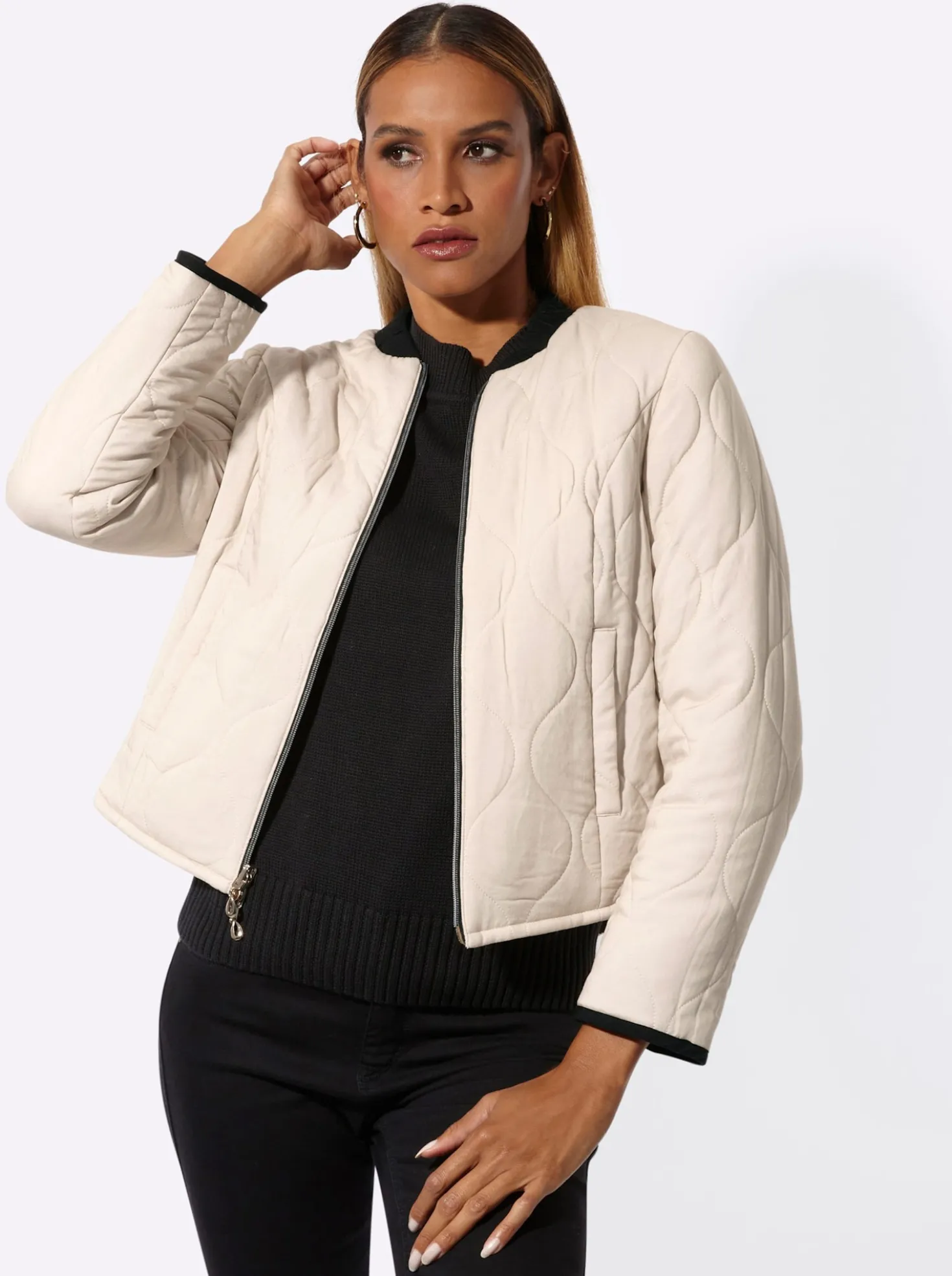 Wendejacke in modischer Blouson-Form