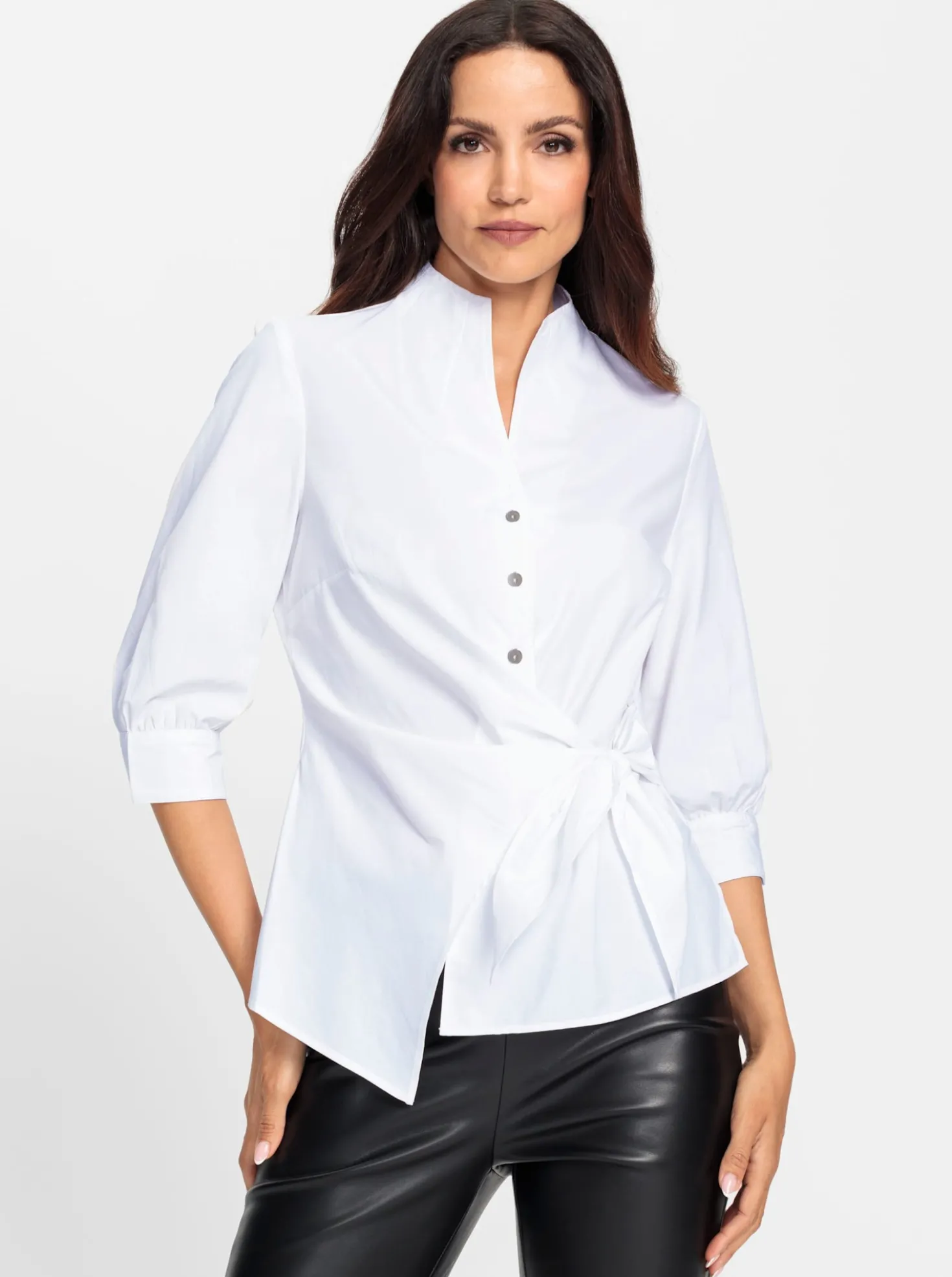 Wickelbluse zum Binden