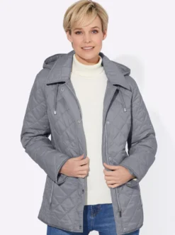 Winterjacke mit Schlingenknopf-Verschluss