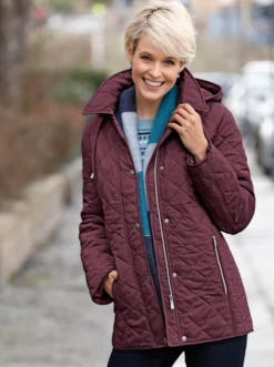 Winterjacke mit Schlingenknopf-Verschluss