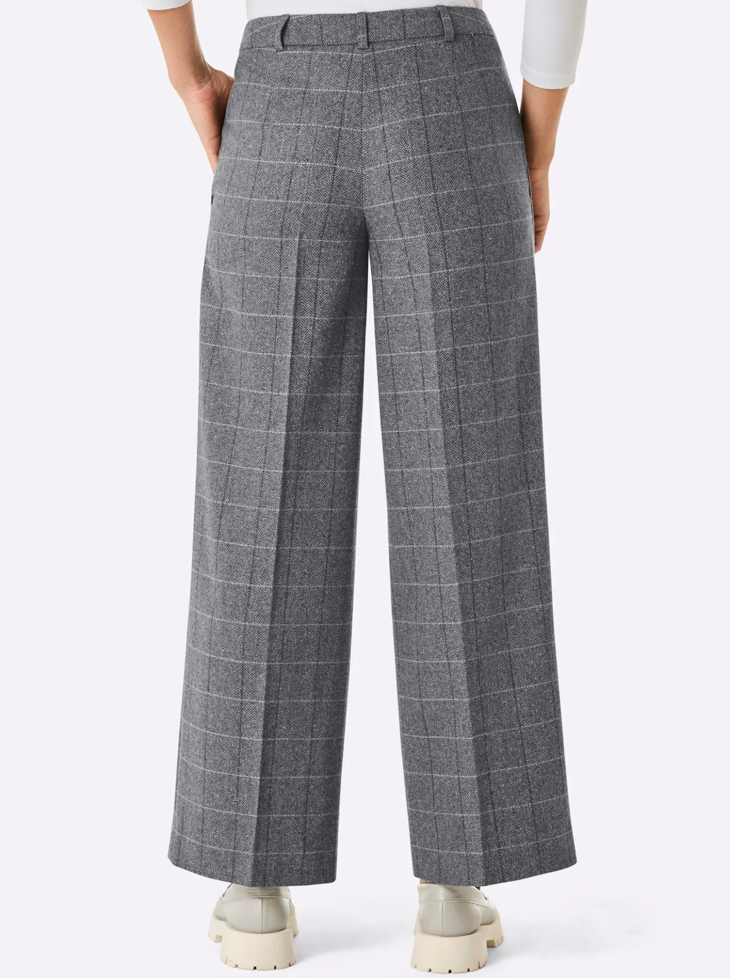 Wollhose in Melange-Optik