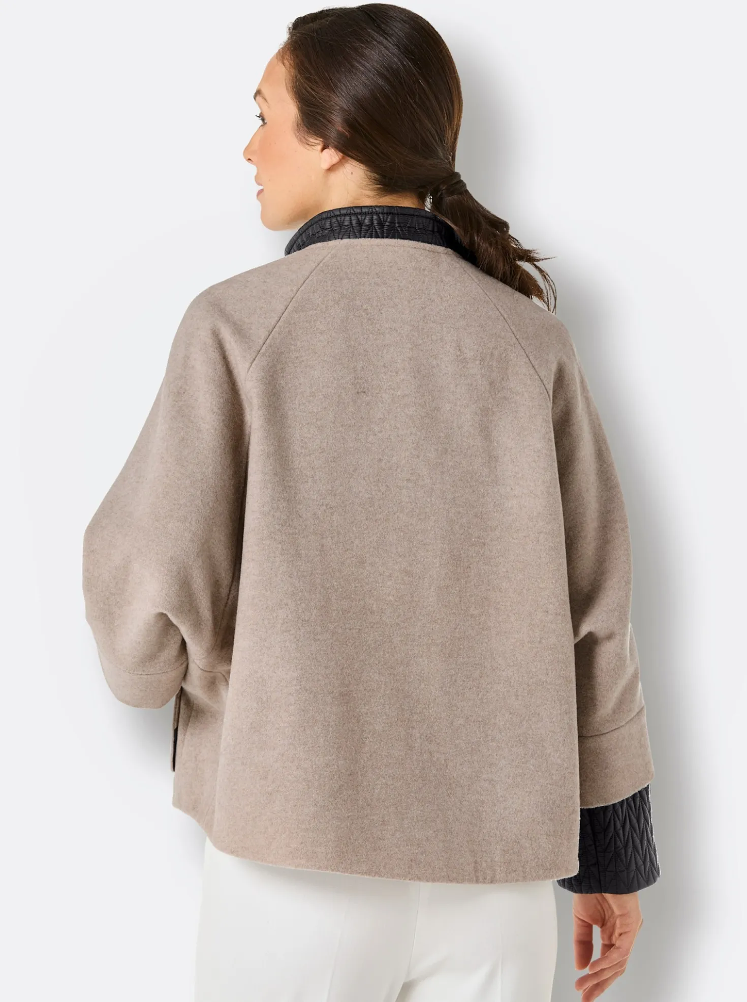 Wolljacke in 2-in-1-Optik
