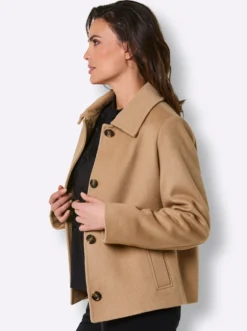 Wolljacke in Velours-Qualität