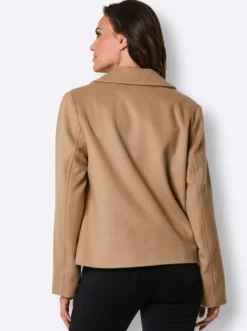 Wolljacke in Velours-Qualität