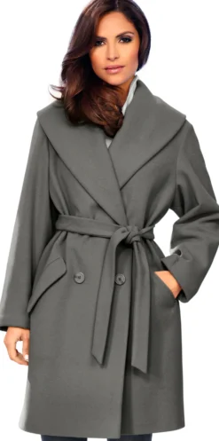 Wolljacke mit Schalkragen