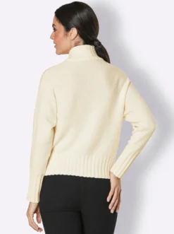 Wollpullover mit Fledermaus-Ärmel